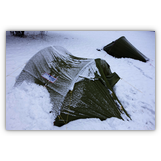 Quite cold! My tent at the second morning in the East of Germany (March 2013)