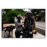 Yao and Zijiang, a very friendly tour cycling couple from Changsha.