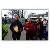 Von links: Peter Steger (Stadt Erlangen, Internationale Beziehungen), Peter Smolka, Dr. Elisabeth Preuß (Bürgermeisterin)